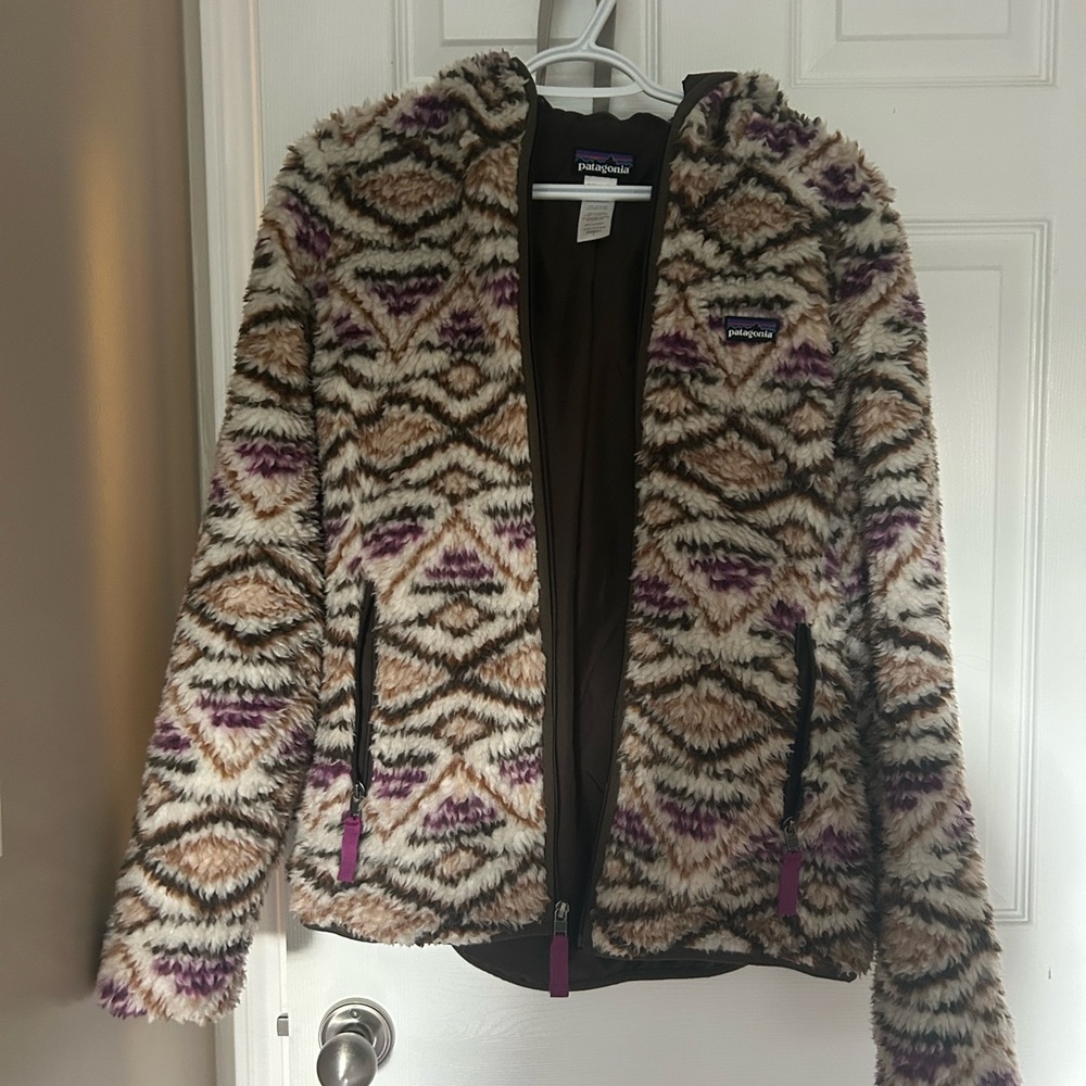 Patagonia Women’s Retro X High Pile Tribal Aztec RARE Fleece Jacket